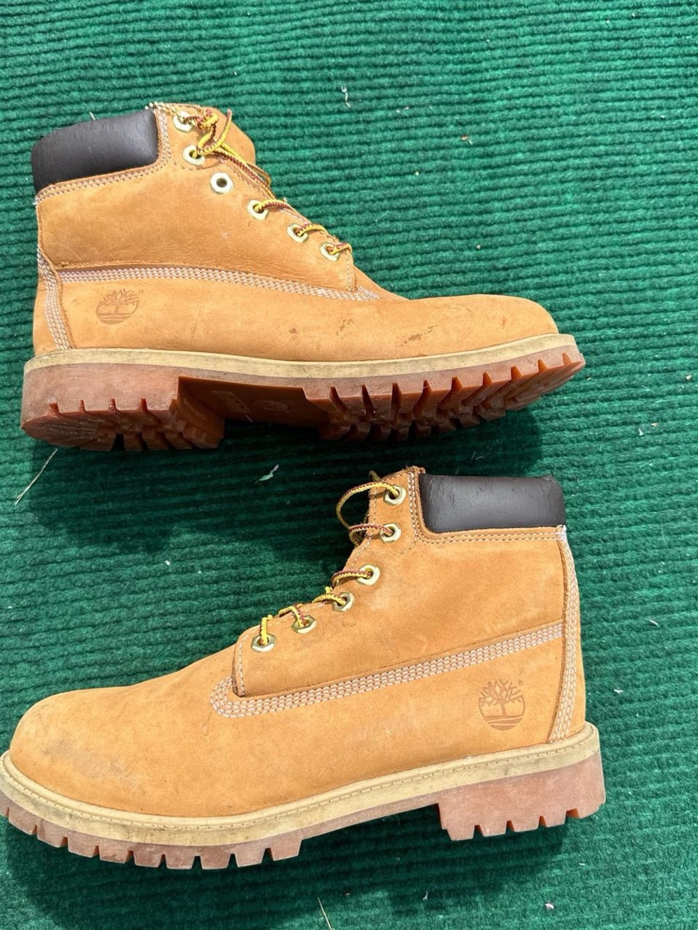 Timberland Kids Wheat Nubuck Tan Brown Ankle Boots